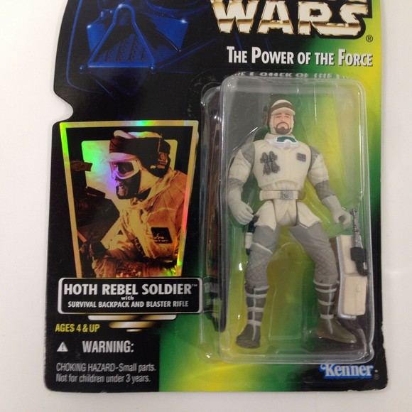 Star Wars Hoth Rebel Soldier Blaster The Power of the Force Kenner #69631 1996 - Picture 3 of 12